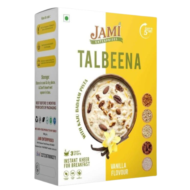 Talbeena Instant Kheer for Breakfast – Vanilla Flavour with Dates (Khajoor)